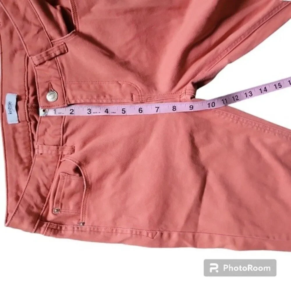 KENSIE JEANS ORANGE SKINNY JEANS - 4/27